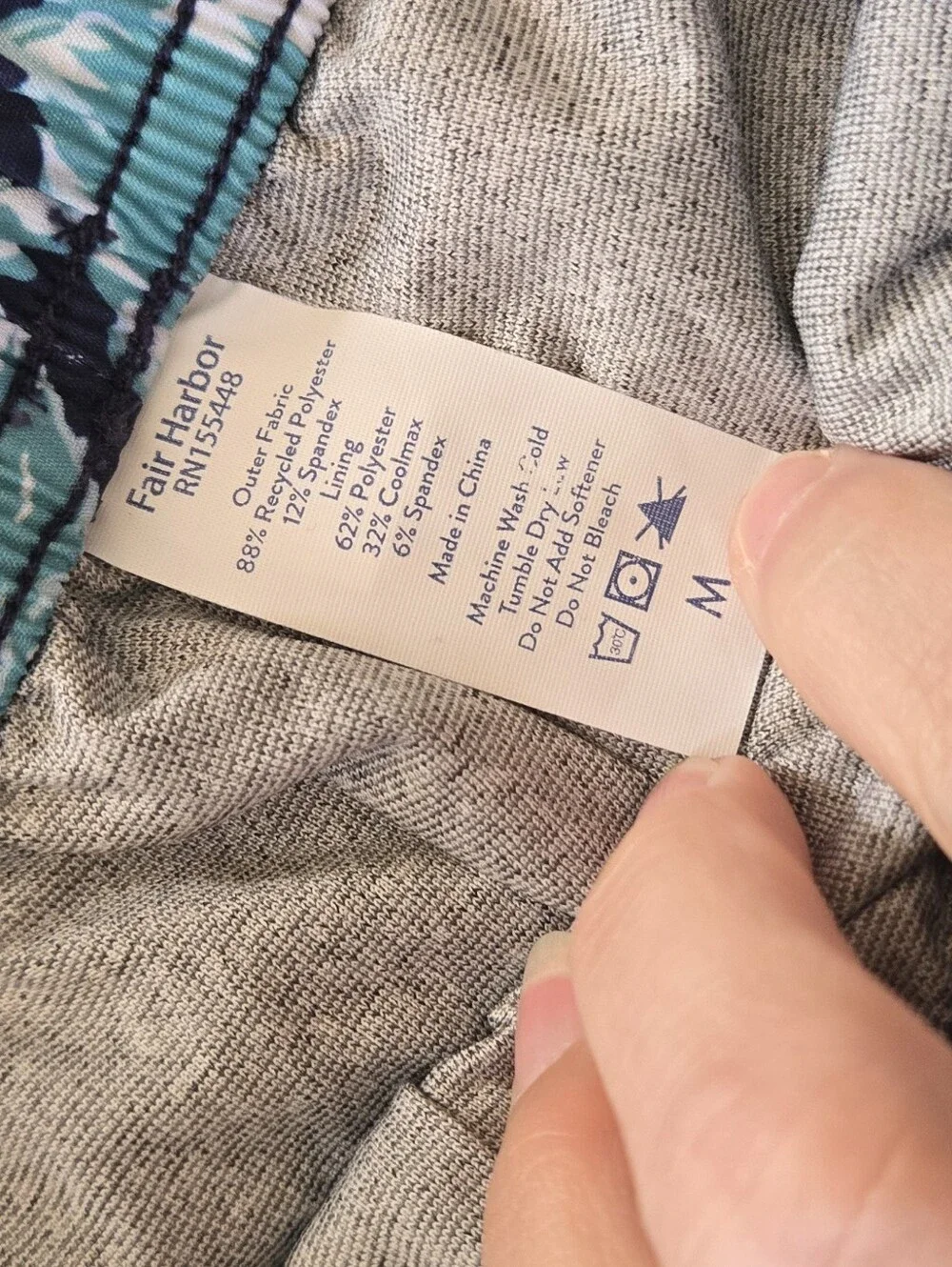 Fair Harbor Mens Swim Trunks Shorts Medium